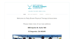 Desktop Screenshot of pattybrownpt.com