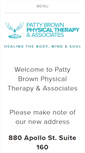 Mobile Screenshot of pattybrownpt.com