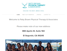 Tablet Screenshot of pattybrownpt.com